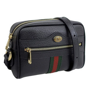 Gucci Outlet Shoulder Bag Leather Black